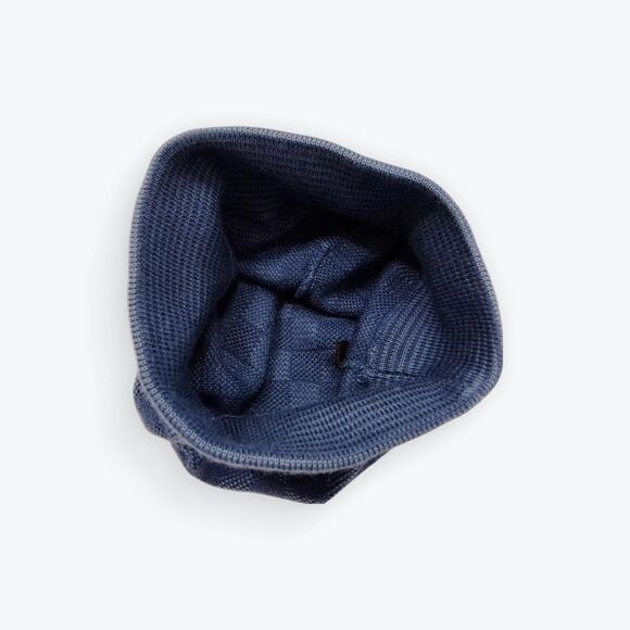 Louis Vuitton Blue Cashmere Silk Petit Damier Hat Size US M Cap Beanie Beret Cap main image 5